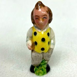 Vintage hand painted glazed ceramic  single “PeterPeter” salt shaker